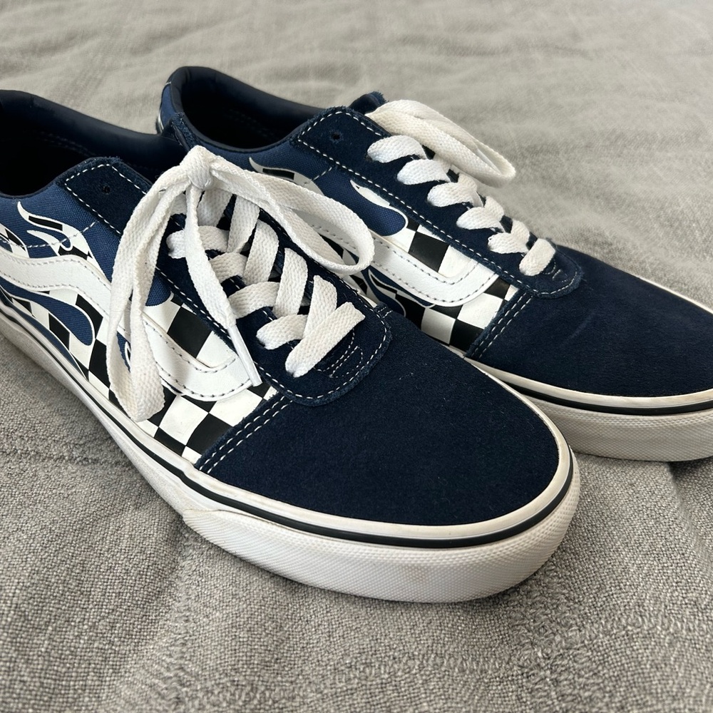 Flame Checkered Vans